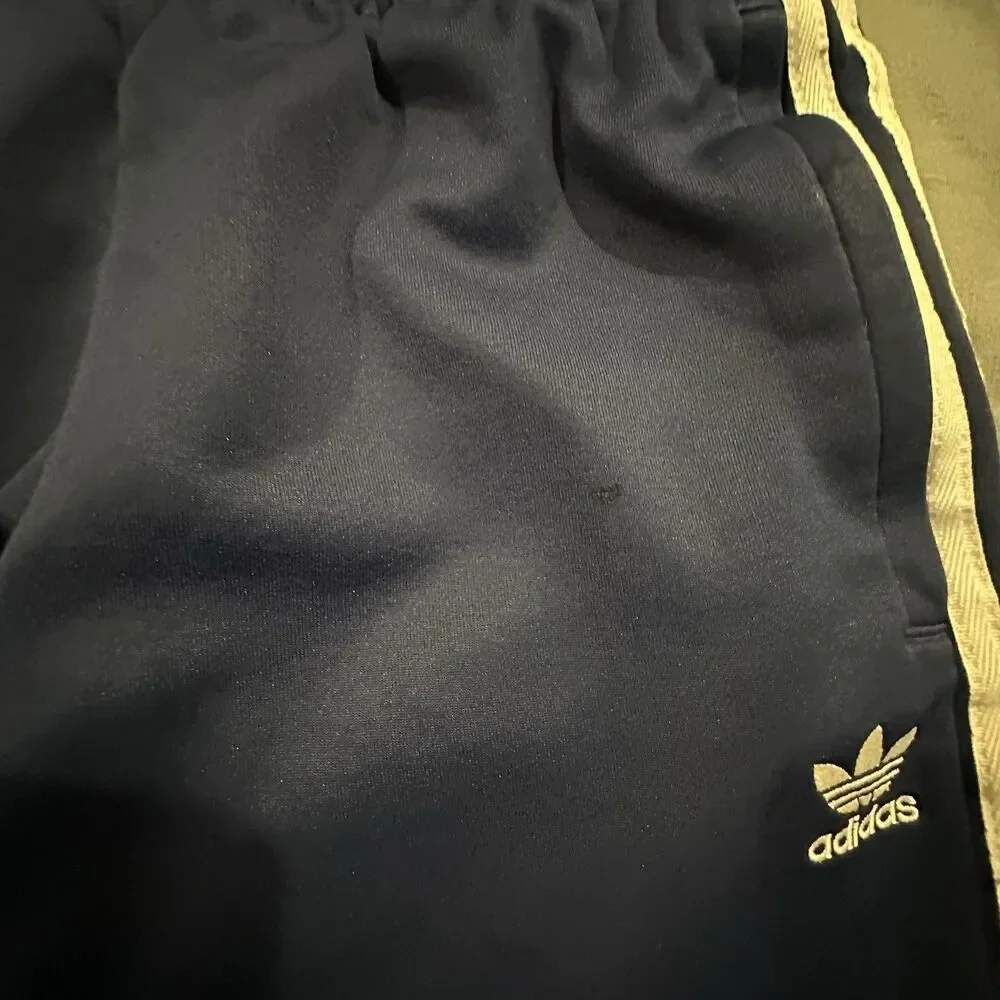 Adidas Originals Trefoil Joggers Mens M Blue Adicolor Superstar SST Track Stripe